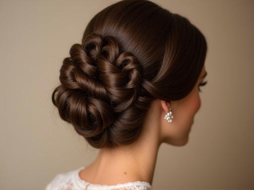Chignon de mariée élégant