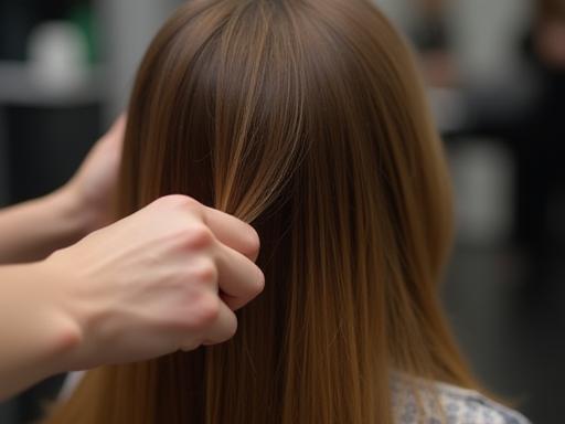 Pose d'extensions capillaires